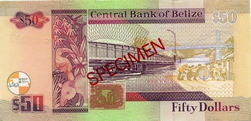 50 $ Belize Dollar